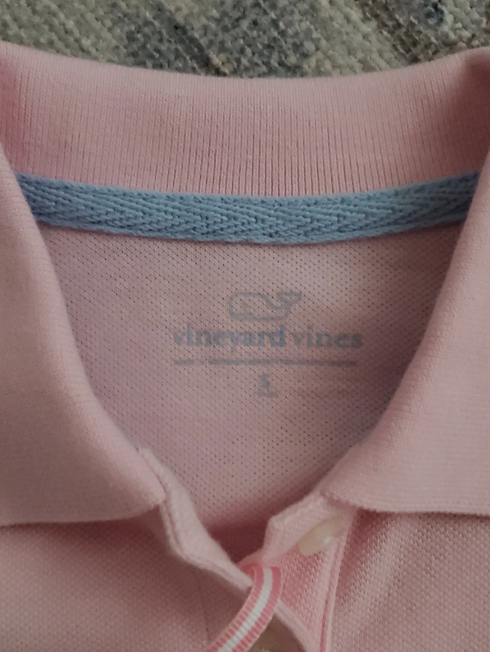 NWT Vineyard Vines Girls Flamingo Pink Short Sleeve Polo Shirt SzS (7-8)